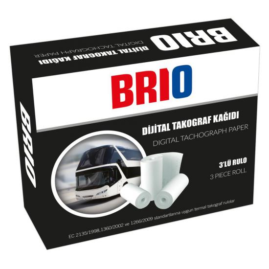 Brio Digital Tachograph Paper Roll (3 Pieces)
