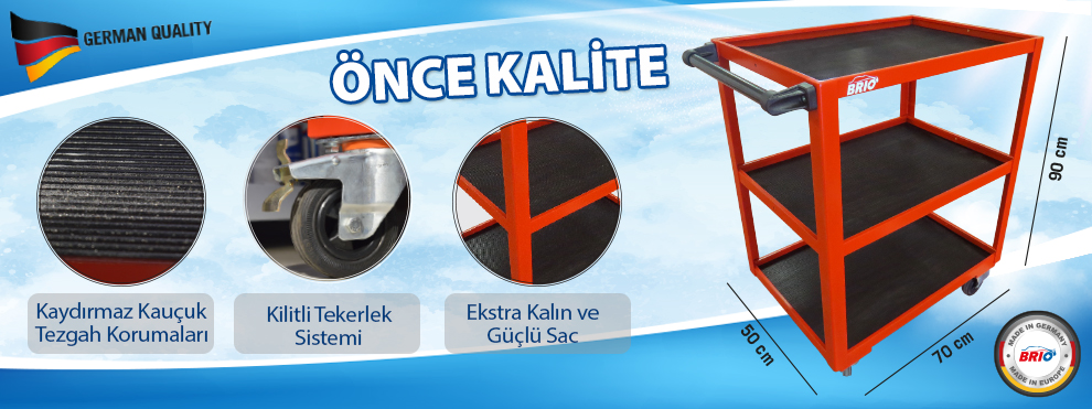 Çalışma Tezgahı Kırmızı Kaliteli