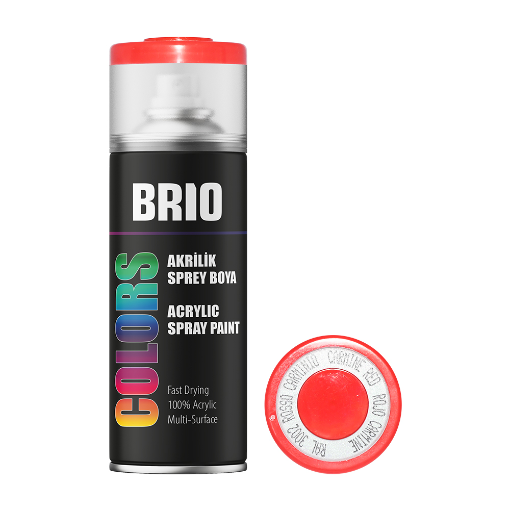 Sprey Boya Akrilik Karmen Kırmızı B3002 400 Ml
