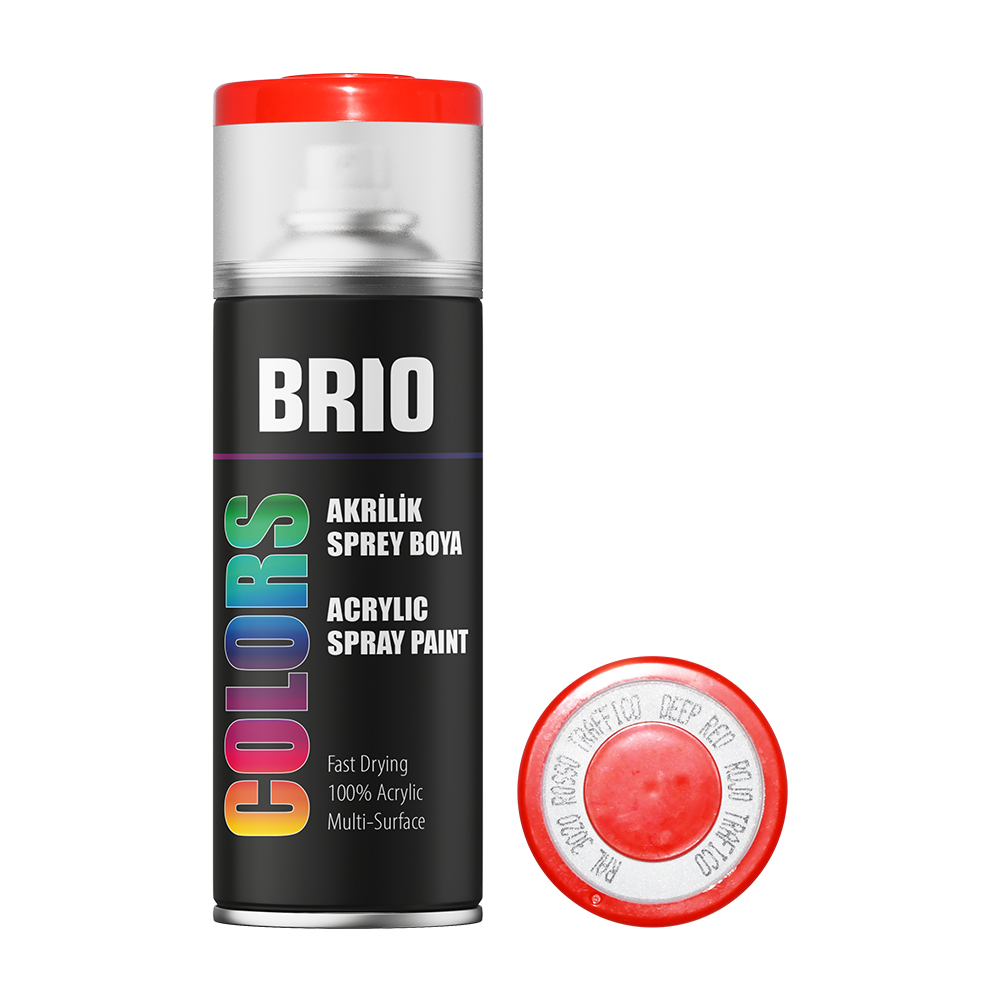 Sprey Boya Akrilik Trafik Kırmızı B3020 400 Ml