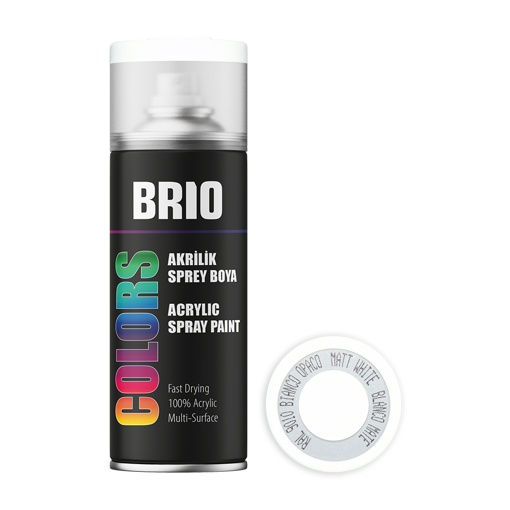 Sprey Boya Akrilik Beyaz Mat B9010M 400Ml