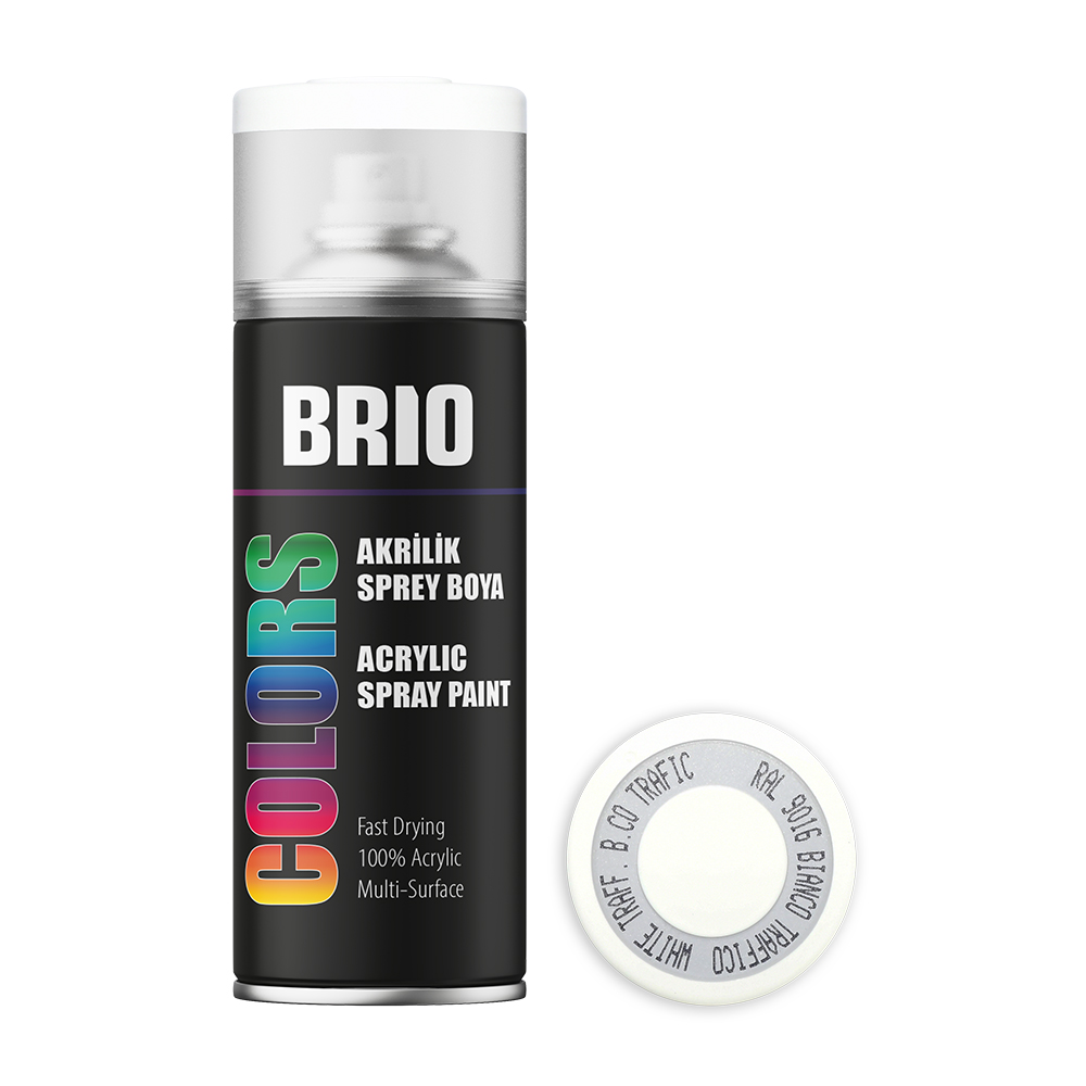 Sprey Boya Akrilik Trafik Beyaz B9016 400 Ml