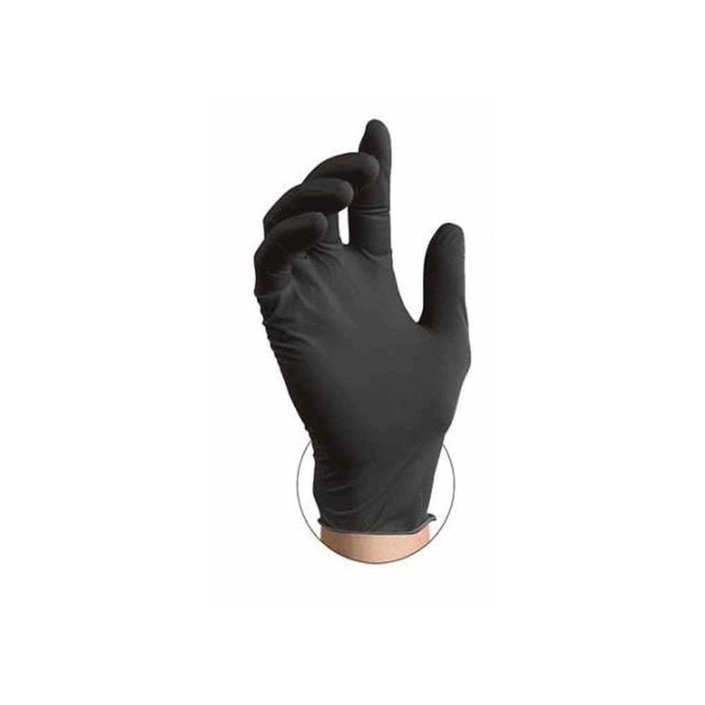 Nitrile Gloves Black Disposable M (50 Pieces)