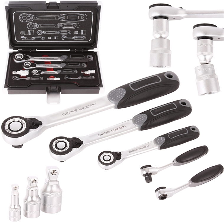 Ratchet Arm And Adapter Set 8 Pieces 1/2 - 1/4 - 3/8