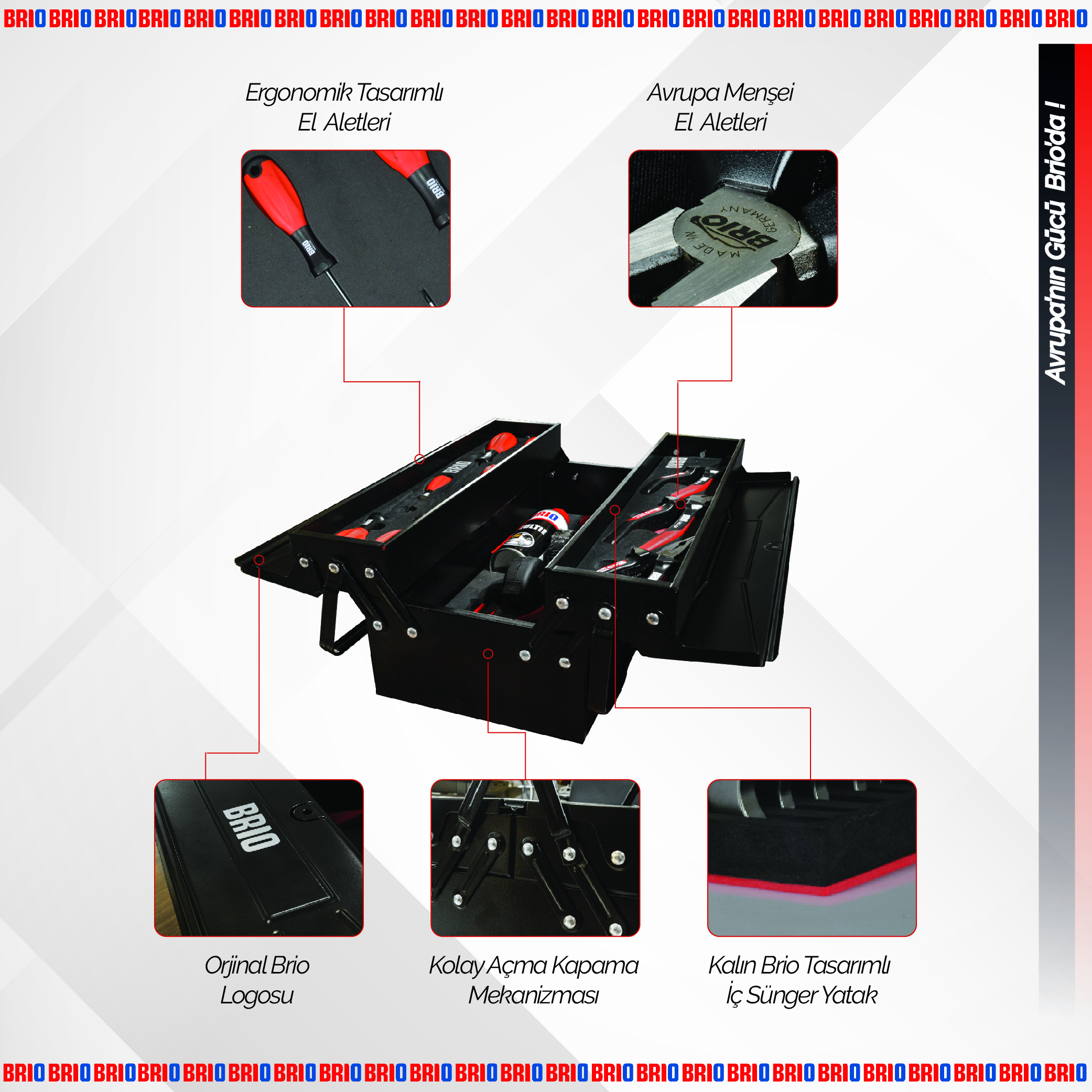 Full%20Red%20Toolbox%20with%203%20Cantilever%20Tray%20420%20mm