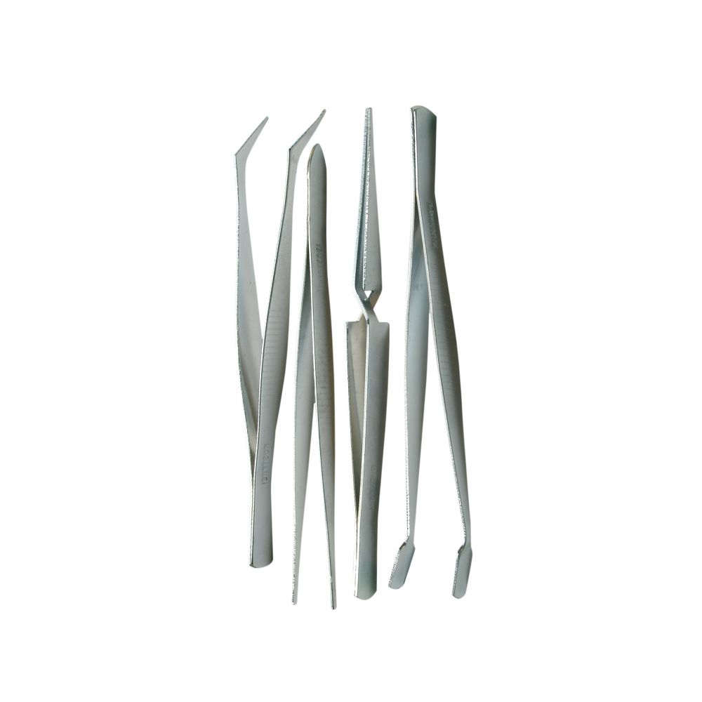 4 Piece Tweezer Set 105X120 Mm