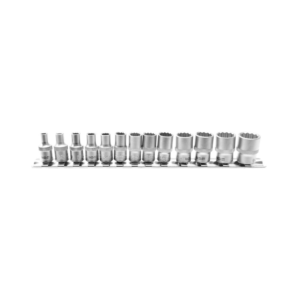 Socket Set 1/4 13 Pcs 4-14 Mm