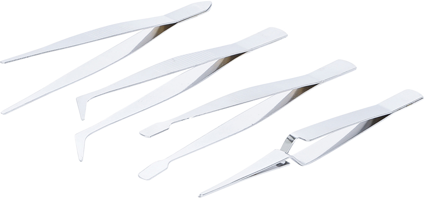 4 Piece Tweezer Set 105X120 Mm