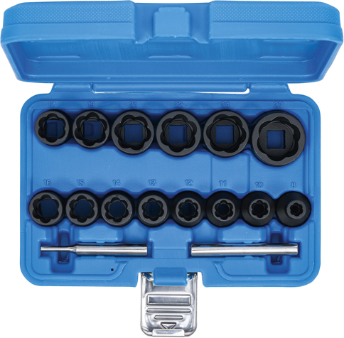 Socket Set Air Smart 1/2 16 Pieces 8-27 Mm