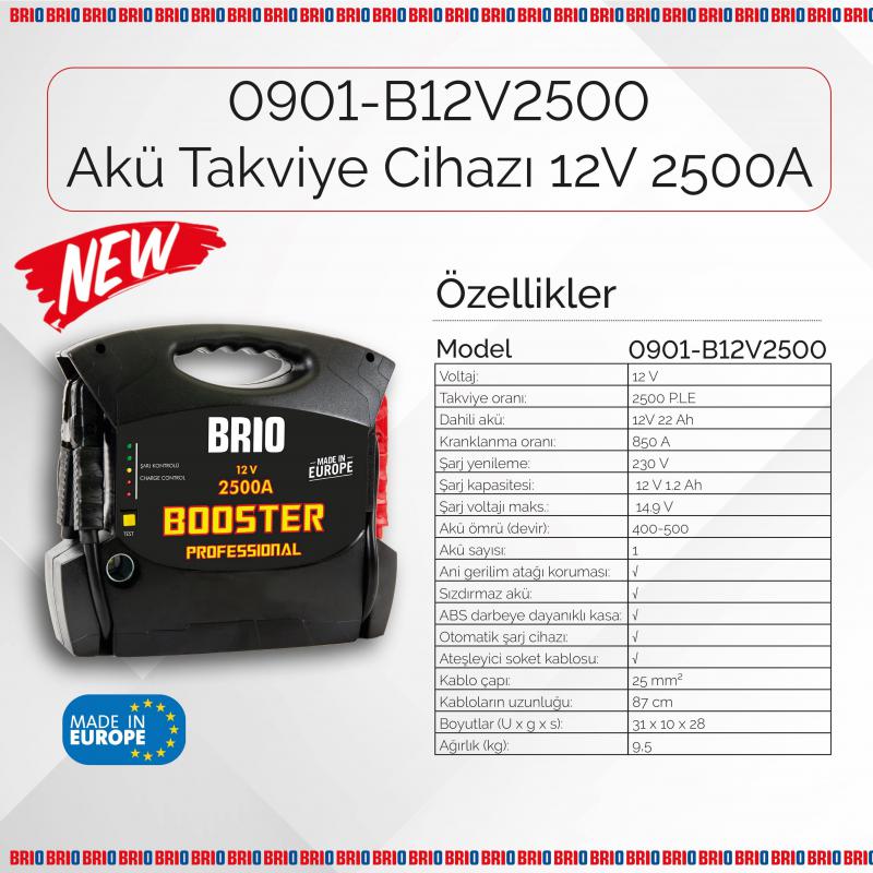 Battery Booster Professional 12V 2500A