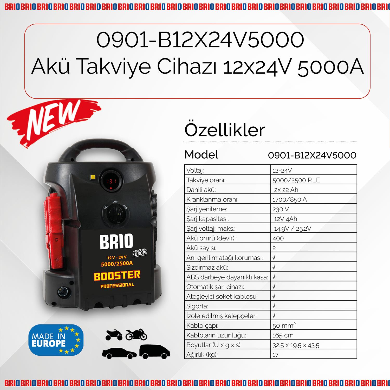 Akü Takviye Cihazı 12X24V 5000A