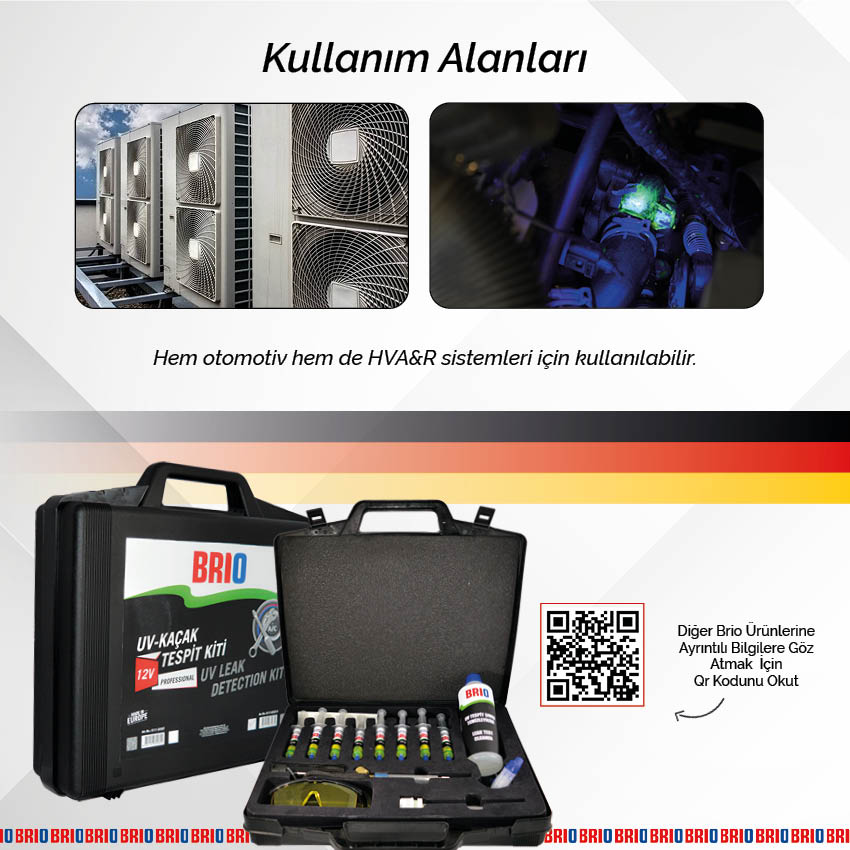 Klima Uv Kaçak Tespit Kiti 12 V Ev Uyumlu