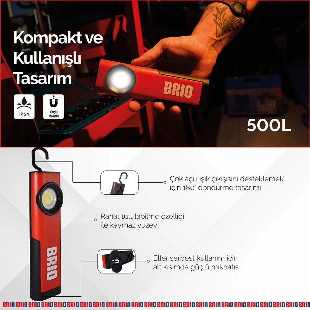 Led Battery Powered Hand Lamp Superlux 500Lm
