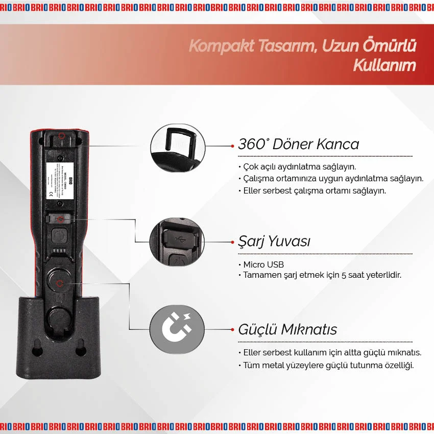 Led Battery Powered Lamp Color Match Daylight 800L