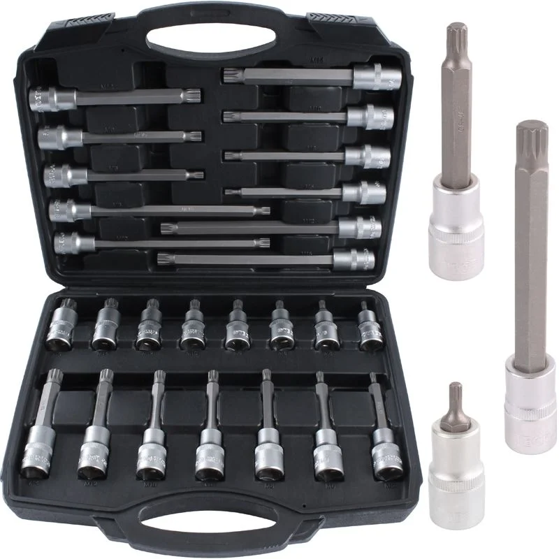 Socket Set Torx 1/2 32 Pieces T20-T70 Short - Medium - Long