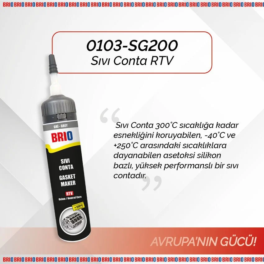 Sıvı Conta Rtv 200 Ml Rtv Gri