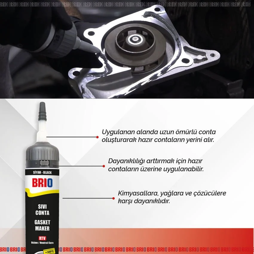 Sıvı Conta Rtv 200 Ml Rtv Siyah