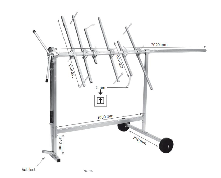 Portable Part Carrying And Painting Table