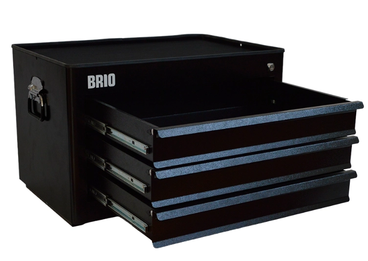 Mobıle Tool Cabınet, 3 Drawers, Black, 209 Pıeces Full.