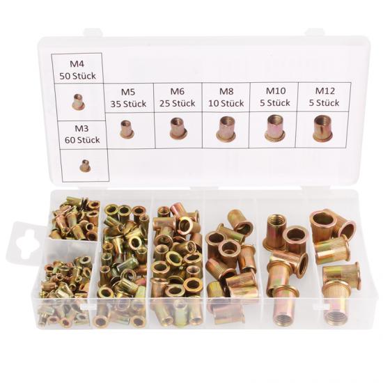 Nut Rıvet Set M3-M12 190 Pıece