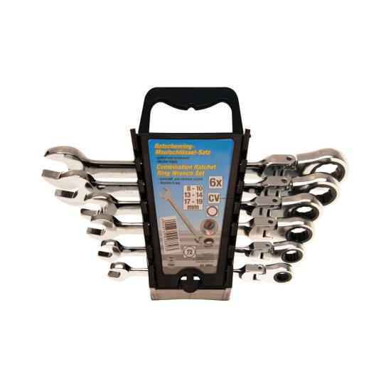 6 Pıeces Ratchet Combınatıon Spanner Set 8-19 Mm 72 Gears