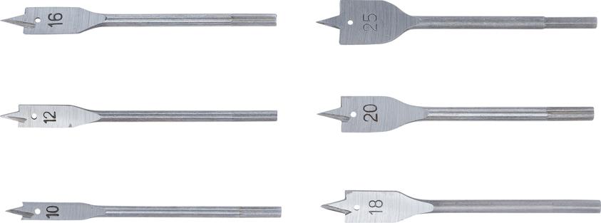Flat Mıllıng Drıll Set | 10 - 25 Mm | 6 Pcs